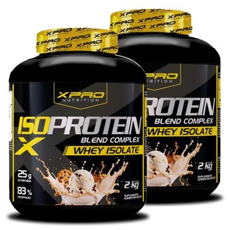 Kit 2x Whey Iso Protein Blend Complex  Isolado 2Kg - XPRO