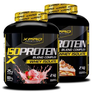 Kit 2x Whey Iso Protein Blend Complex  Isolado 2Kg - XPRO