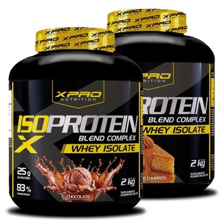 Kit 2x Whey Iso Protein Blend Complex  Isolado 2Kg - XPRO