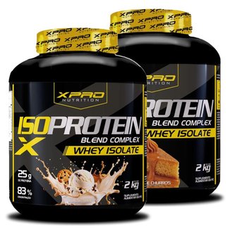 Kit 2x Whey Iso Protein Blend Complex  Isolado 2Kg - XPRO