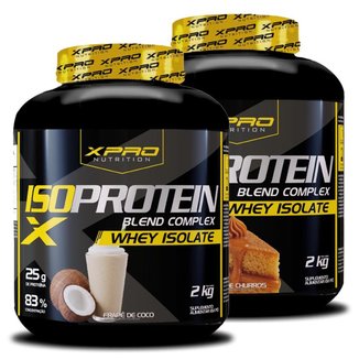 Kit 2x Whey Iso Protein Blend Complex  Isolado 2Kg - XPRO