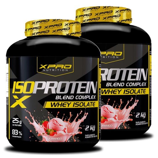 Kit 2x Whey Iso Protein Blend Complex Isolado 2Kg - XPRO