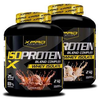 Kit 2x Whey Iso Protein Blend Complex  Isolado 2Kg - XPRO