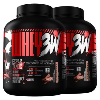 Kit 2X Whey Protein 3W 1,8Kg Espartanos - Total 3,6Kg