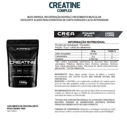 Kit 2x Whey Protein Iso-X Complex 900g + BCAA 100g + Creatina 100G + Waxy Maize 800g -XPRO Nutrition