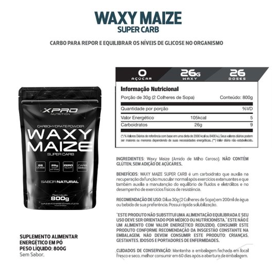 Kit 2x Whey Protein Iso-X Complex 900g + BCAA 100g + Creatina 100G + Waxy Maize 800g -XPRO Nutrition