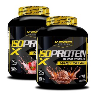 Kit 2x Whey Protein Isolado Blend Complex 2Kg - XPRO