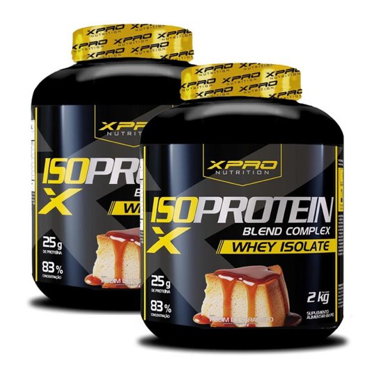 Kit 2x Whey Protein Isolado Blend Complex 2Kg - XPRO