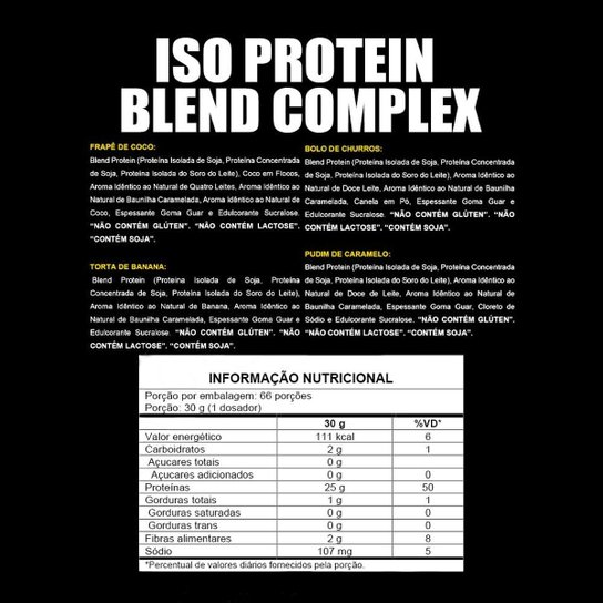 Kit 2x Whey Protein Isolado Blend Complex 2Kg - XPRO