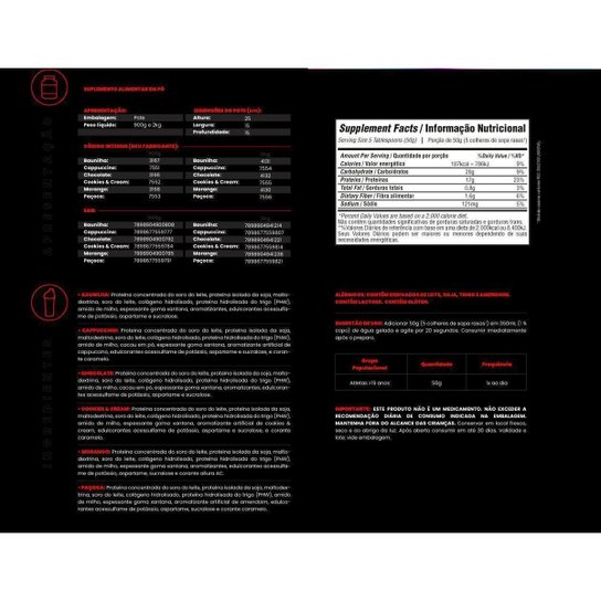 KIT - 2x Whey Protein Waxy Whey 2kg + Glutamina 500g + BCAA 4800 120 Cápsulas - Bodybuilders