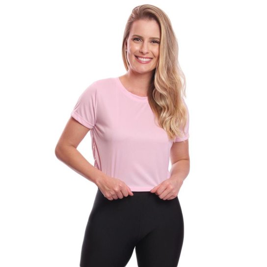 Kit 3 Blusas Cropped Feminina Dry Academia Treino Camiseta Camisa Esportiva Esporte
