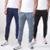 Kit 3 Calça Jogger Esportiva  Slim Fit Tecido Dri Casual Academia Treino - Colorido