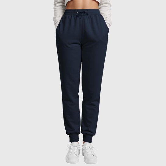 Kit 3 Calças Moletom Femininas Lisas Benellys