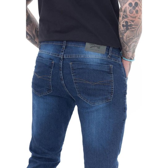 KIT 3 Calças Super Skinny PremiumII Street Delave Escuro e Black Premium