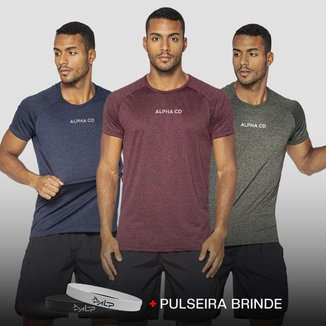 Kit 3 Camisas Dry Essential + Bônus Exclusivo