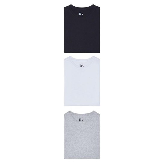 Kit 3 Camisetas Básicas Reserva