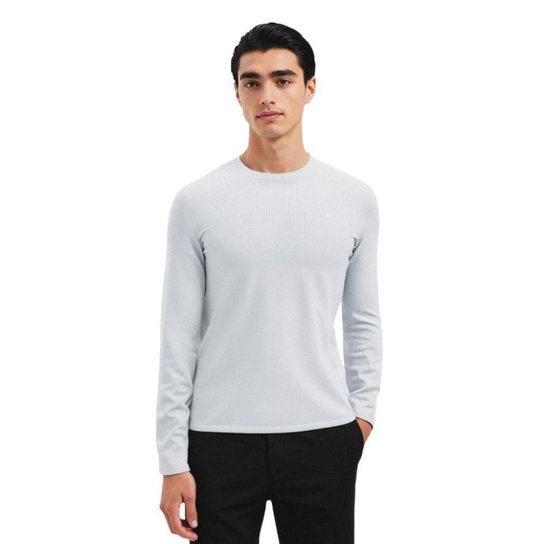Kit 3 Camisetas Masculina Segunda Pele Manga Longa Dry Lisa Praia Camisa Blusa Camiseta Treino Bike