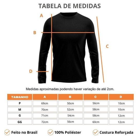 Kit 3 Camisetas Masculina Segunda Pele Manga Longa Dry Lisa Praia Camisa Blusa Camiseta Treino Bike