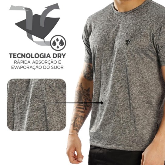 Kit 3 Camisetas Masculinas Basica Dry Passeio e Treino