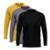 Kit 3 Camisetas Via Basic Manga Longa Dry UV Proteção Solar Masculina - Cinza+Amarelo