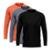 Kit 3 Camisetas Via Basic Manga Longa Dry UV Proteção Solar Masculina - Cinza+Laranja