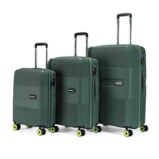 Kit 3 Malas De Viagem ABS Rígido Hurley Rodinhas 360° Reforçada com Cadeado TSA Espaçosa