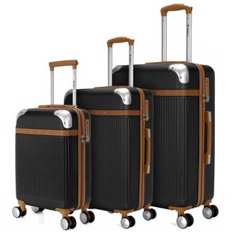Kit 3 Malas de Viagem Primicia P, M  e G Moderna Casual Reforçada Espaçosa