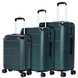 Kit 3 Malas De Viagem Primicia Resistente Espaçosa Moderna Puxador 360°