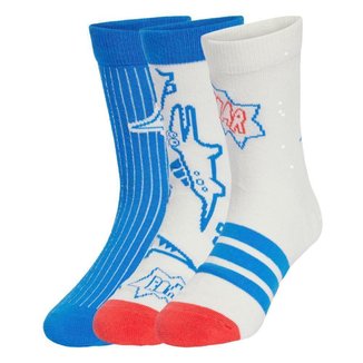 Kit 3 Meias Infantil Adidas Adiraptor Unissex
