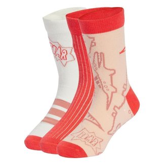 Kit 3 Meias Infantil Adidas Adiraptor Unissex