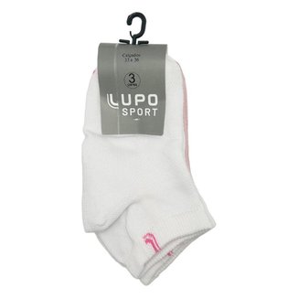 Kit 3 Meias Lupo Com Cano Curto Feminino