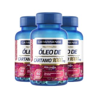 Kit 3 Óleo de Cartamo 1000mg Catarinense 90 cápsulas