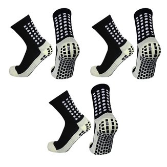 Kit 3 Pares de Meia Futebol Esportiva Antiderrapante Pro Soccer De Compressão