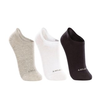 Kit 3 Pares de Meia Sapatilha Invisível Lupo 3170089