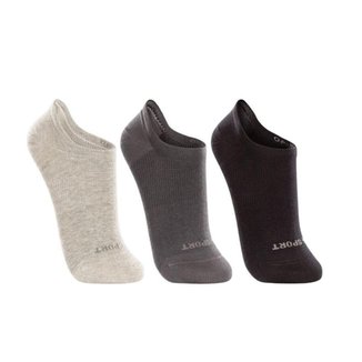 Kit 3 Pares de Meia Sapatilha Invisível Lupo 3170089