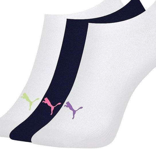 Kit 3 Pares Meia Puma Sapatilha Esportiva Feminina 4710