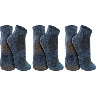 Kit 3 Pares Meias Lupo Antiderrapante Meia Pilates Yoga Masculina Feminina Hidroginástica Original