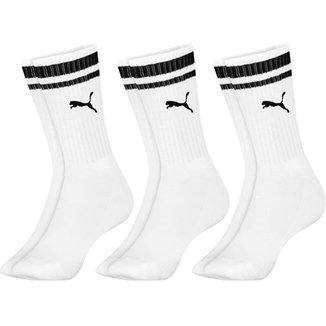 Kit 3 Pares Meias Puma Cano Alto Longo Meia Masculina Atoalhada Adulto Original