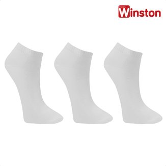Kit 3 Pares Meias Winston Unissex Cano Baixo Soquete