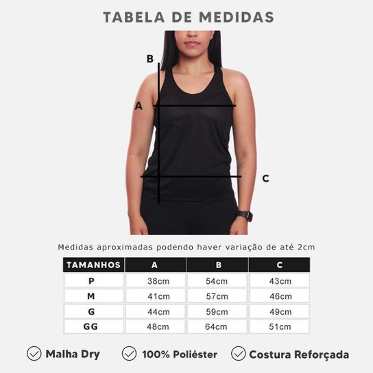 Kit 3 Regatas Nadador Correndo Feminino