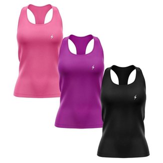 Kit 3 Regatas Nadador Raio Feminino