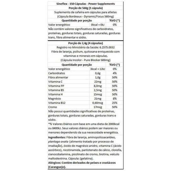 Kit 3 Sineflex 150 Cáps - Power Supplements