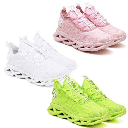 Kit 3 Tênis Feminino de Academia Corrida Leve Confortável