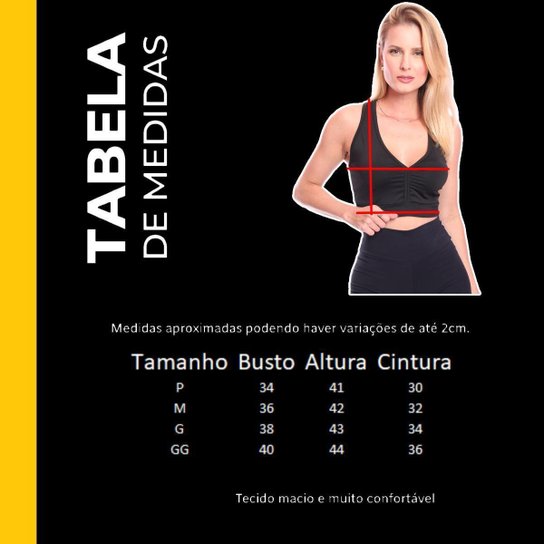 Kit 3 Top Feminino Academia Treino Alta Sustentação Fitness