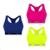 Kit 3 Tops Puma Nadador Sem Costura - Azul+Rosa