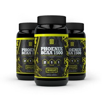 Kit 3 Unidades Phoenix BCAA 1500 Iridium Labs
