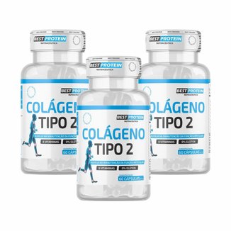 Kit 3x Colágeno Tipo 2 Best Protein 60 Cápsulas Cada – Saúde das Articulações