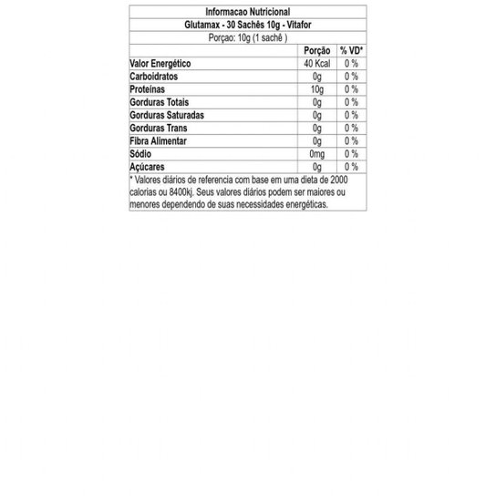 Kit 3X Glutamax - 30 Sachês 10g - Vitafor
