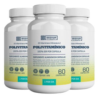 Kit 3x Polivitamínico - Iridium Elements
