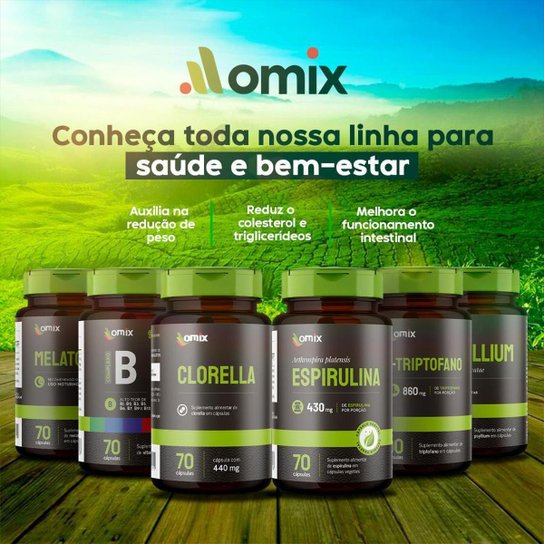 Kit 3x - Psyllium - 70 cápsulas - Omix